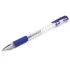 Ручка гел синяя Стафф, прозрачная с гриппом, 0,5мм