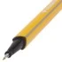 Ручка капиллярная (линер) BRAUBERG "Aero", ЖЕЛТАЯ, трехгранная, металлический наконечник, линия пись