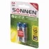 Батарейка SONNEN LR6 AA Super Alkaline цена за блистер 2шт.