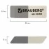 Ластик Брауберг набор 3 шт., 41х14х8 мм, серо-белые, в упаковке с подвесом